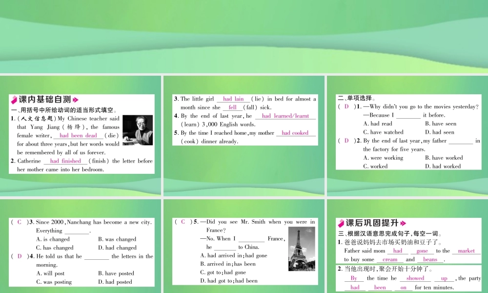 九年级英语全册 Unit 12 Life is full of the unexpected(第3课时)课件 (新版)人教新目标版 课件