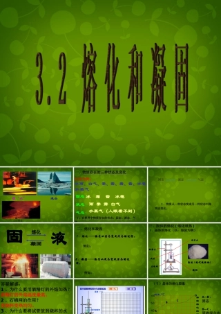 中学八年级物理上册 3.2 熔化和凝固课件 (新版)新人教版 课件