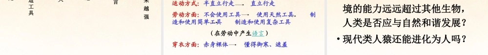 中学七年级生物下册 第四单元 1.1 人类的起源和发展课件 新人教版 课件