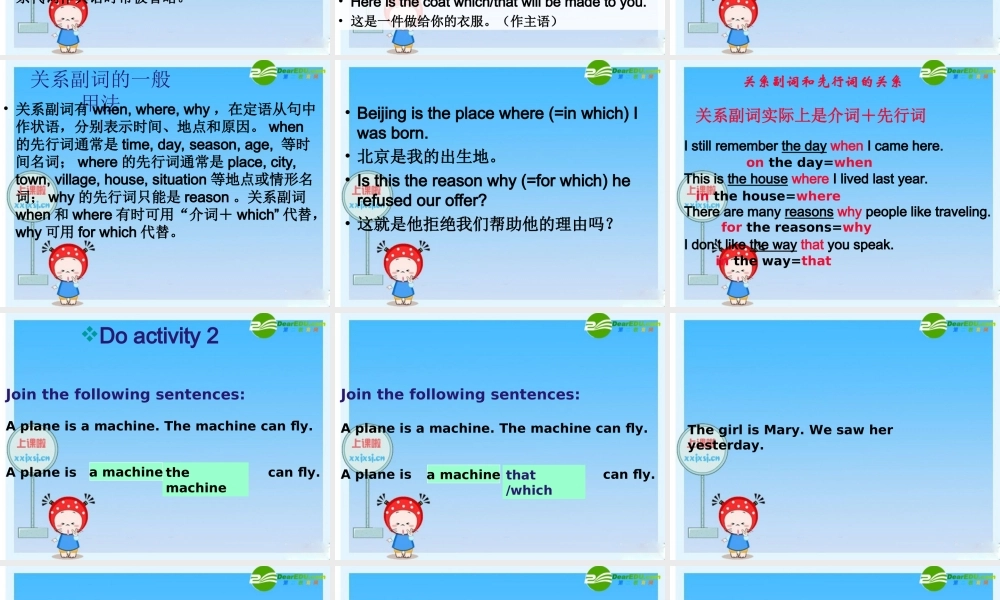 全国中考英语语法 定语从句课件 人教版 课件