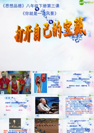 八年级政治下册 第三课打开自己的宝藏课件 人民版 课件