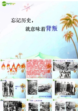 八年级语文下册(南京大屠杀)课件 语文版 课件