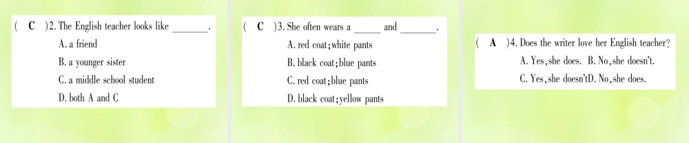 七年级英语上册 Unit 3 Body Parts and Feelings Review课件 (新版)冀教版 课件