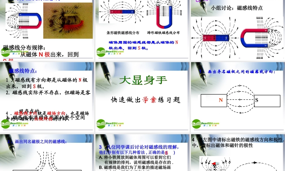 八年级物理下册第九章磁场课件人教版 课件