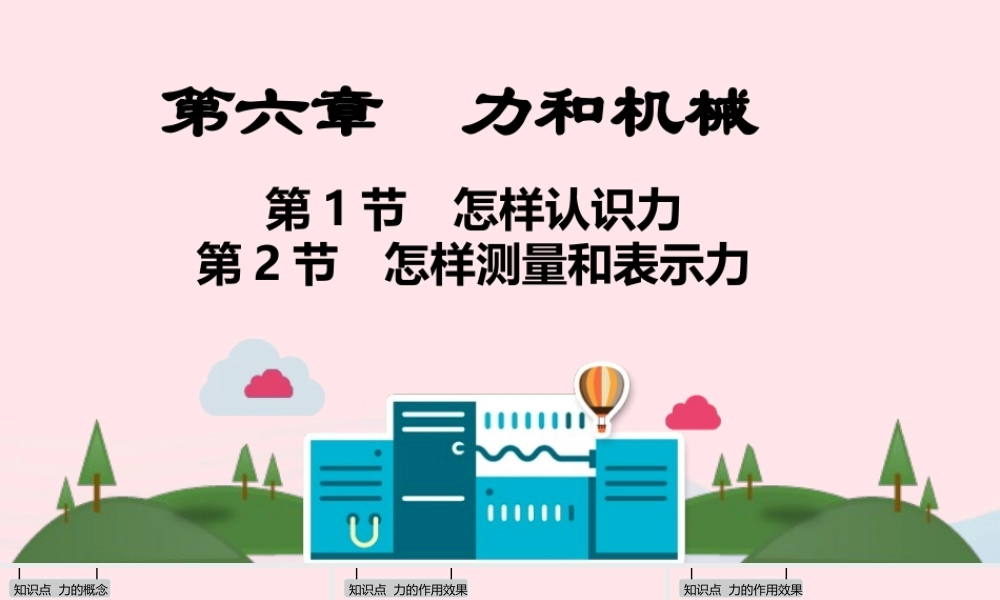 八年级物理下册 第六章 力和机械课件 (新版)粤教沪版 课件