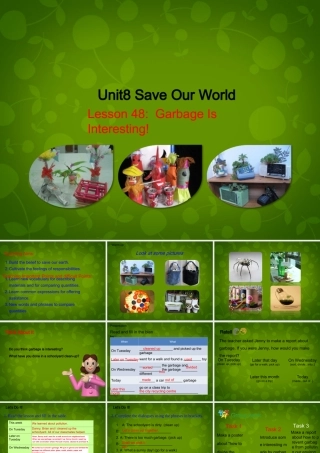 八年级英语下册 Unit 8 Save Our World lesson 48 Garbage Is Interesting课件 (新版)冀教版 课件