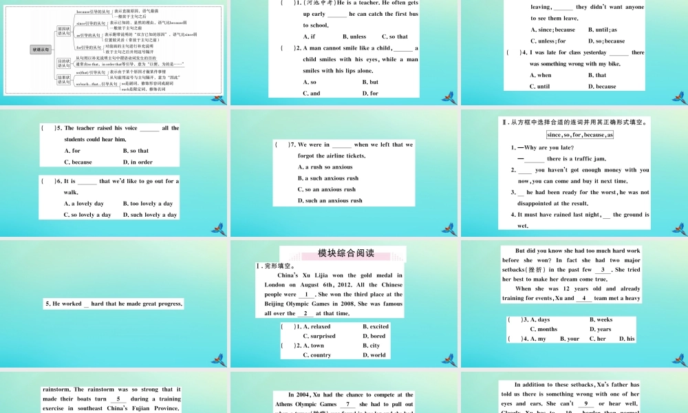 九年级英语上册 Module 3 Heroes Unit 3 Language in use习题课件 (新版)外研版 课件