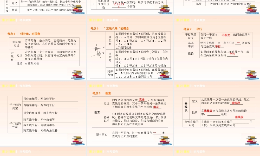 中考数学(第五单元 三角形)(21-29课时单课考点聚焦热考精讲预测探究) 课件