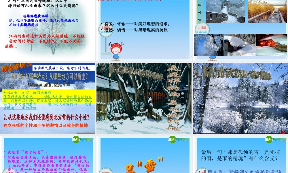 八年级语文下册 (雪)教学课件 人教新课标版 课件