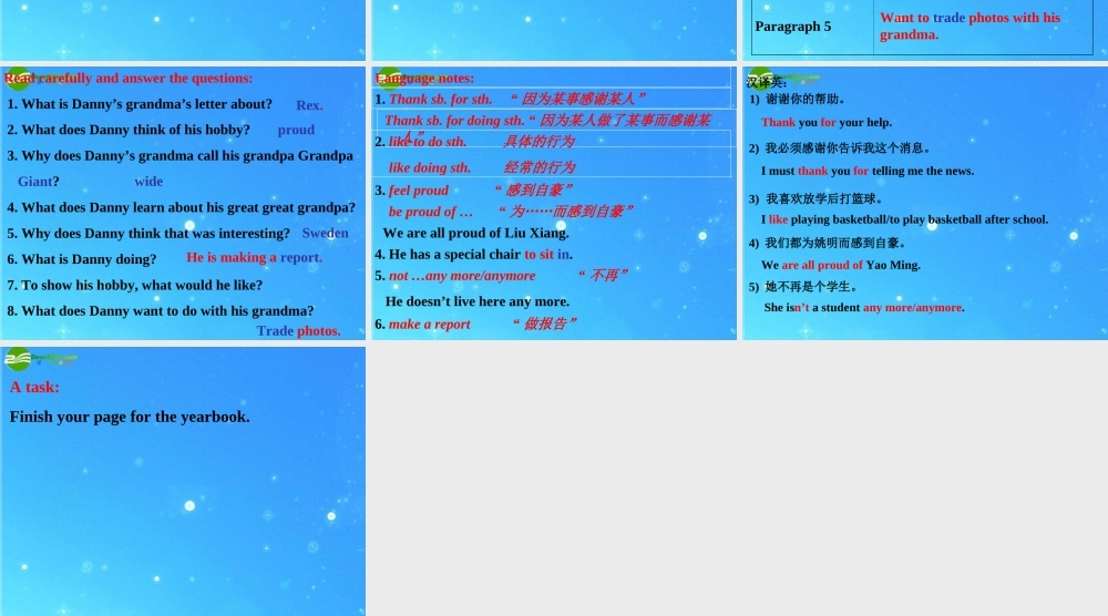 八年级英语上册 Unit 7 Enioy Your Hobby Lesson 50课件 冀教版 课件