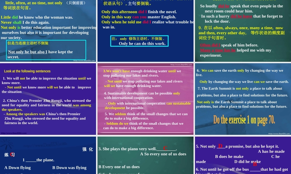 北京地区高二英语倒装句语法课件 新课标 人教版 课件