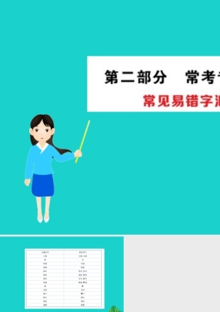 八年级生物下册 期末抢分必胜课 常见易错字汇总课件(新版)新人教版 课件