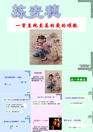 拣麦穗课件 粤教版 课件