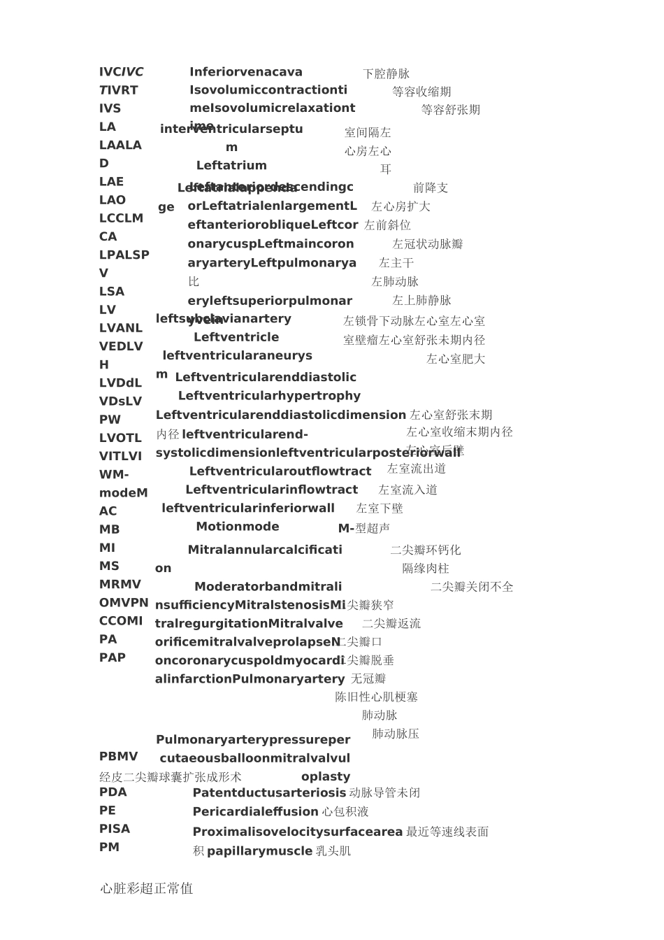 心脏超声术语_第2页