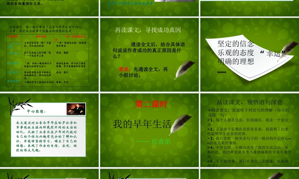 小学七年级语文上册 8 我的早年生活课件 (新版)新人教版 课件