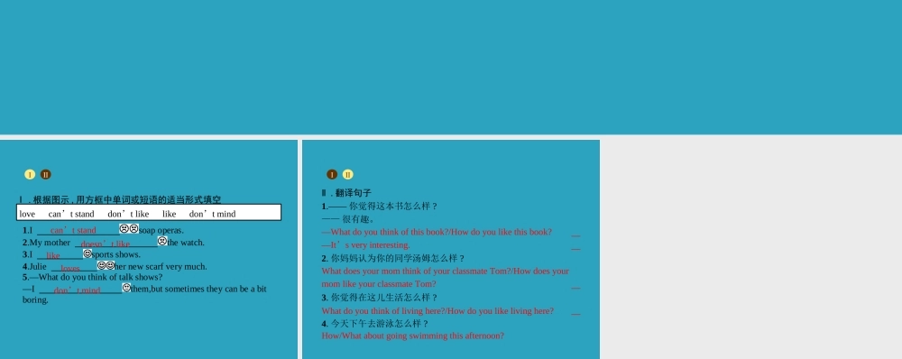 八年级英语上册 Unit 5 Do you want to watch a game show语法课堂课件 (新版)人教新目标版 课件