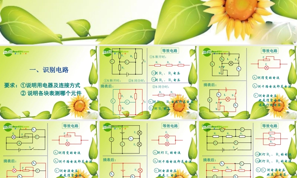 九年级物理中考复电学复习专题课件北师大版 课件