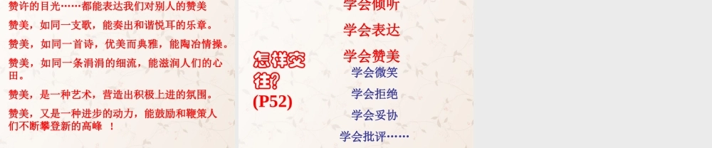 八年级政治上册 第4课 交往讲艺术课件 鲁教版 课件