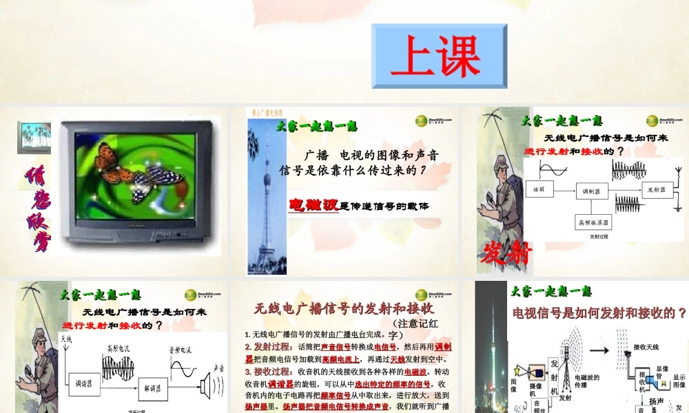 九年级物理全册 213 广播、电视和移动通信课件 新人教版 教案-2