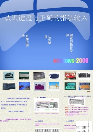 信息技术认识键盘与正确的指法输入课件