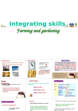新课标 人教版过渡教材Unit19 integrating skills 课件