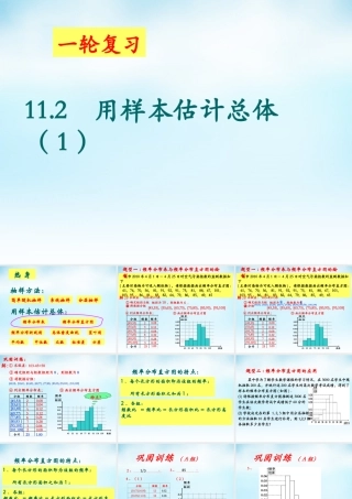 数学 2.2.1用样本的频率分布估计总体分布课件 新人教A版必修3 课件
