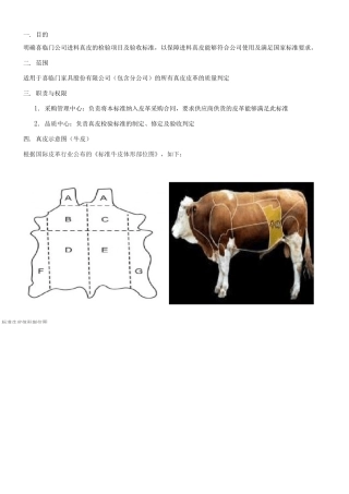 皮革检验规范(真皮类)