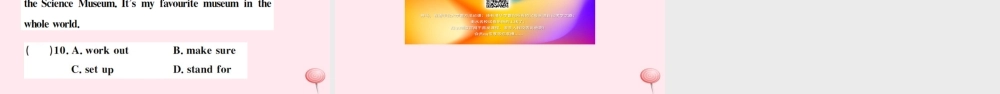 九年级英语上册 Module 5 Museums Unit 2 If you ever go to London make sure you visit the Science Museum习题课件(新版)外研版 课件