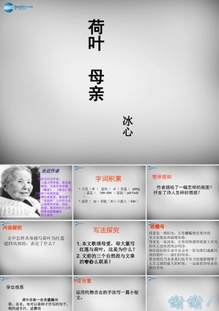 中学七年级语文上册 4(散文诗两首)荷叶母亲课件 (新版)新人教版 课件