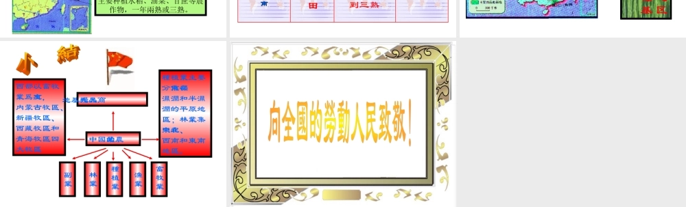 八年级地理 中国农业课件