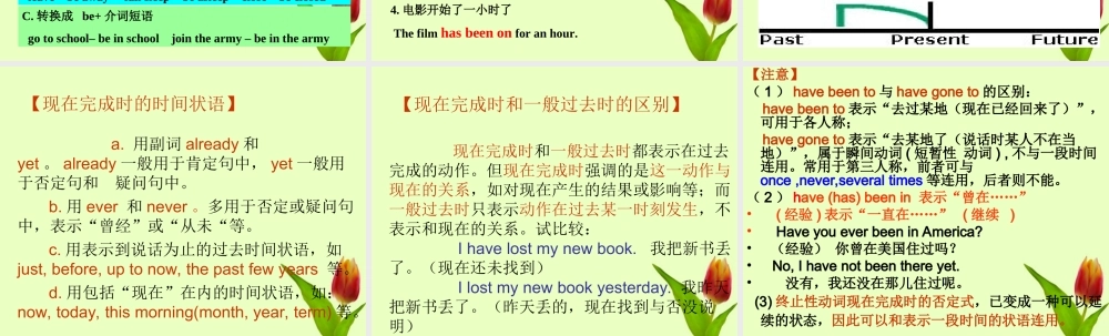 八年级英语上册 现在完成时课件 人教新目标版 课件