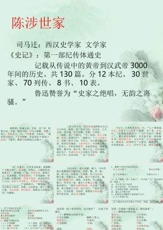 九年级语文上册(陈涉世家)课件3 苏教版 课件