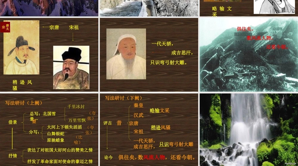 九年级语文沁园春雪课件