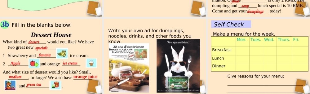 中学七年级英语(I d like some noodles.)课件4 课件