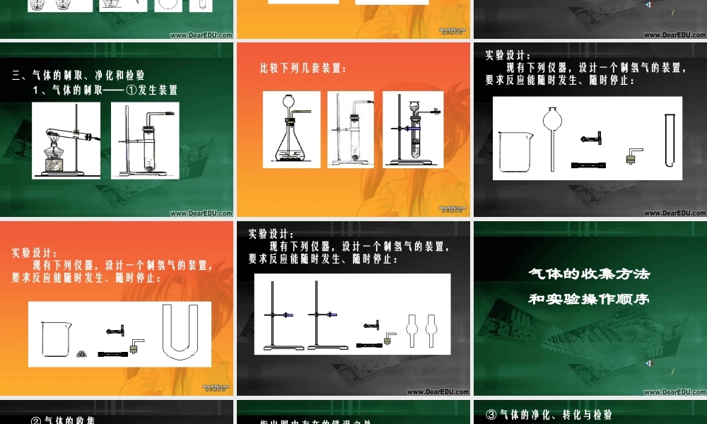 初三化学实验专题复习课件 人教版 课件