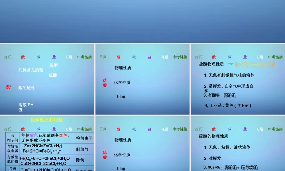 中考化学 酸碱盐复习课件 沪教版 课件