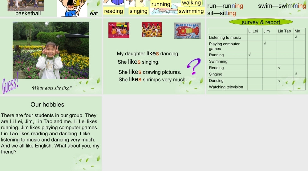 七年级英语上册 预备篇Starter Module 4 Unit 1 I like reading课件 外研版 课件