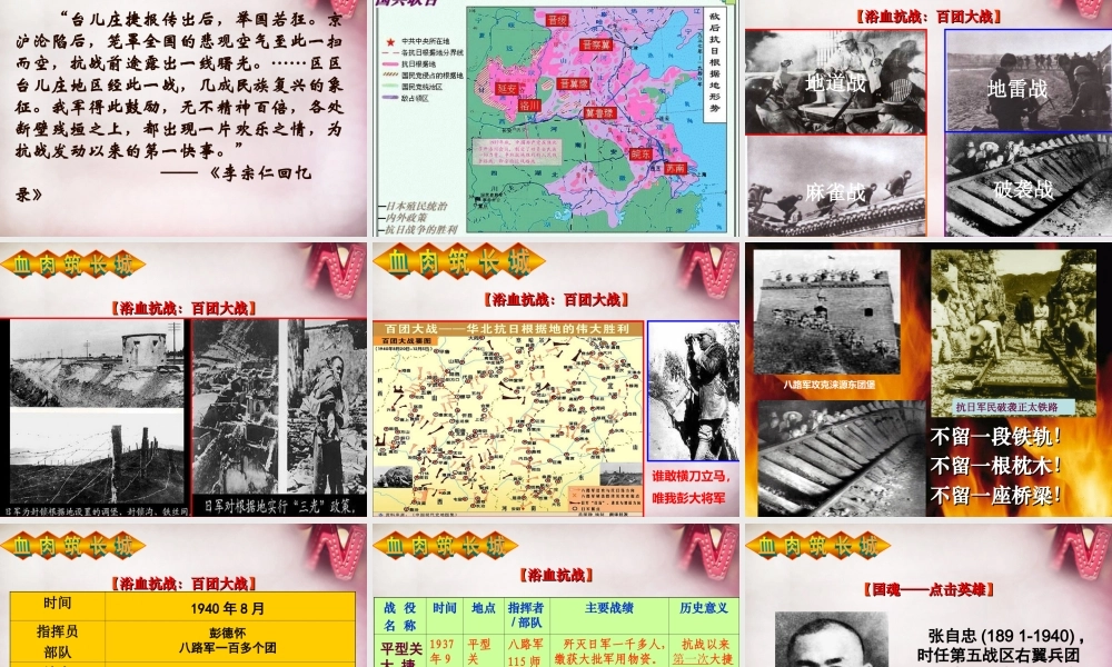 八年级历史上册 第16课 血肉筑长城课件 新人教版 课件