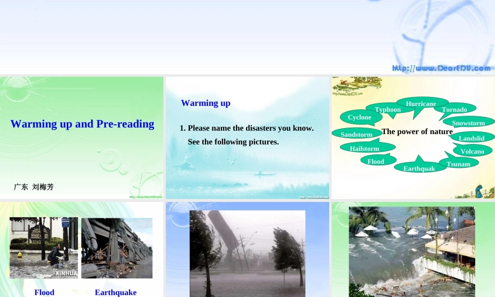 广东地区高二英语Module6 Unit5 Warming up课件 人教实验版 课件