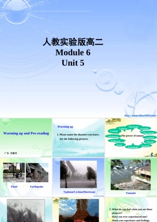 广东地区高二英语Module6 Unit5 Warming up课件 人教实验版 课件