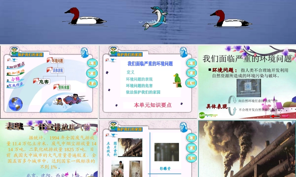 七年级生物下册 保护我们的家园课件 济南版 课件