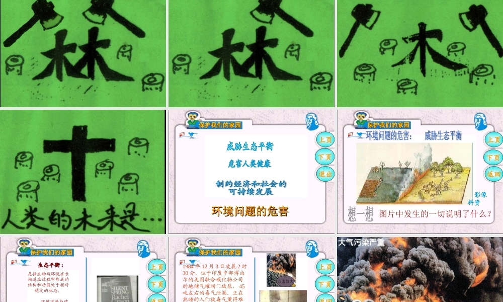 七年级生物下册 保护我们的家园课件 济南版 课件