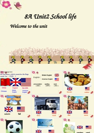 八年级英语上册 Unit 2(School life)Welcome to the Unit课件 (新版)牛津版 课件