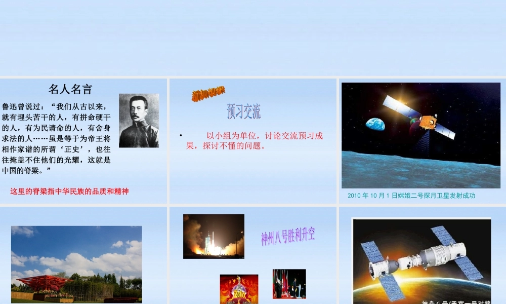 九年级政治 第九课项目一民族精神耀中华课件 鲁教版 课件