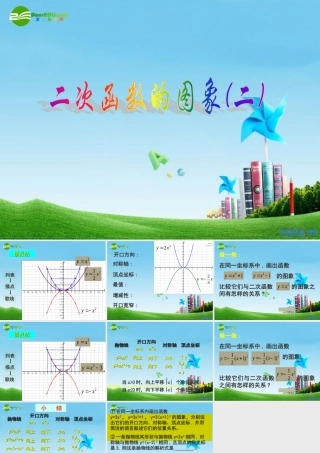 九年级数学上册 二次函数的图象(2)课件  北京课改版 课件