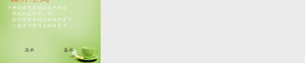 八年级物理全册 9.2 阿基米德原理课件 (新版)沪科版 课件