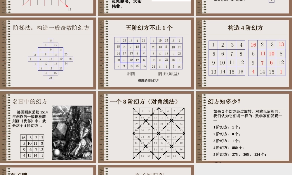 上学期新生辅导课件 幻方探秘 课件