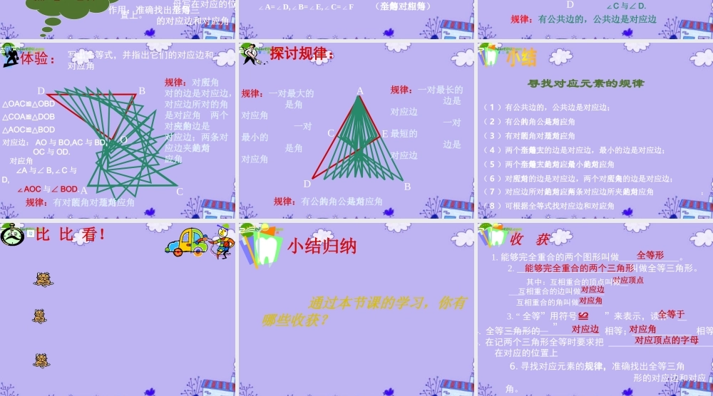 八年级数学上册 3.3 全等三角形及其性质课件 湘教版 课件