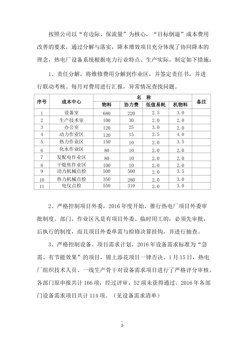 热电厂2016年降本增效实施方案_第3页