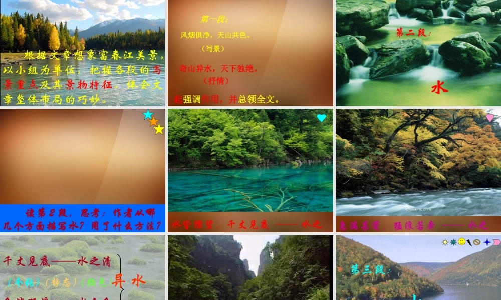 八年级语文下册(与朱元思书)课件 新人教版 课件